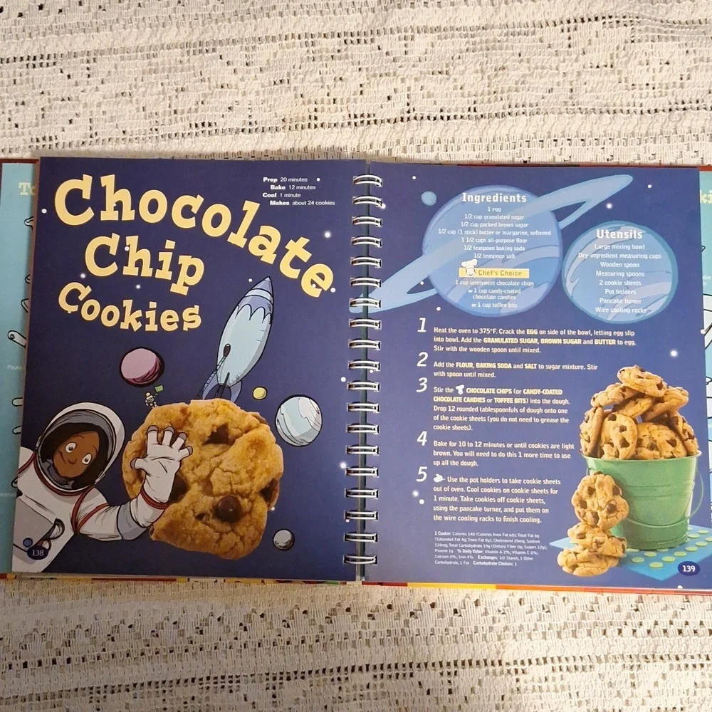 Kids Cook! Betty Crocker Spiral Bound Hardcover 2007 Recipes Techniques Age 8-12